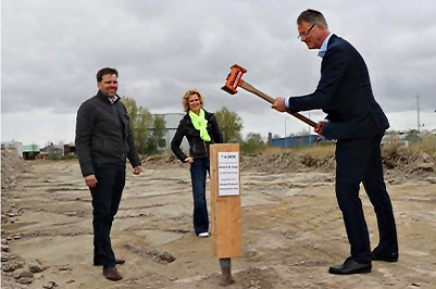 Geesinknorba bouwt een nieuw pand met kantoor en werkplaats aan de Werktuigenweg 5 in Emmeloord. ‘De productie van vuilniswagens is de laatste drie jaar enorm toegenomen.